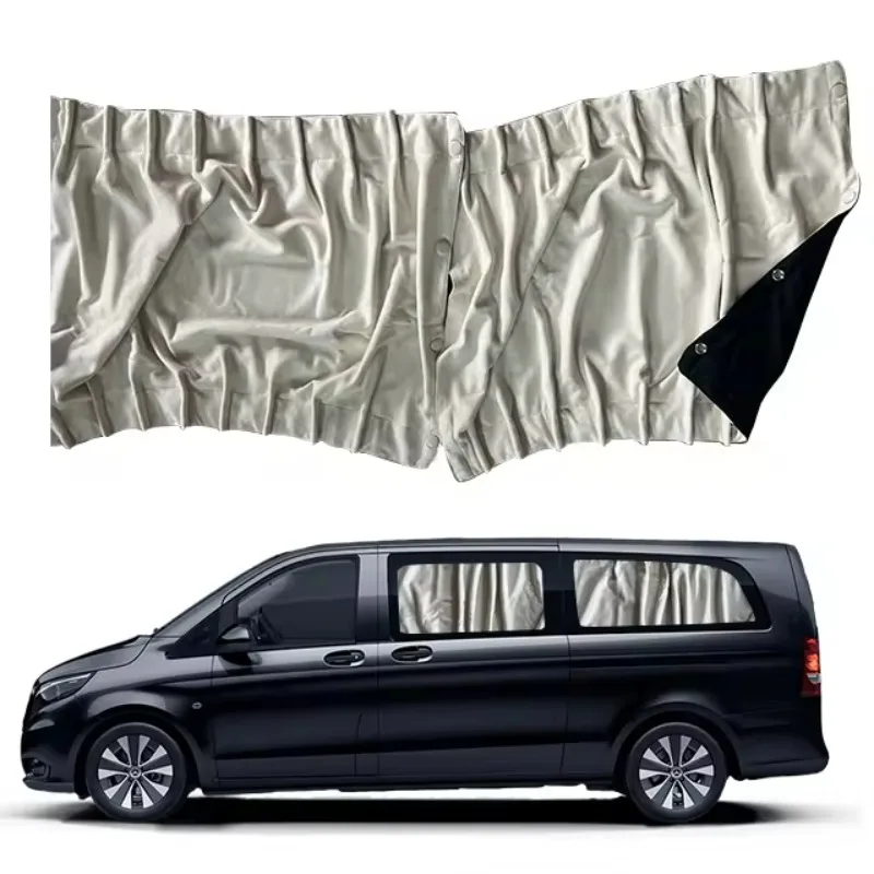 ASuitable for Benz W447 Vito V-Class v220 v260 v250 Deer Fleece Curtains, Sun Protection,Insulation, and Light AvoidanceCurtains