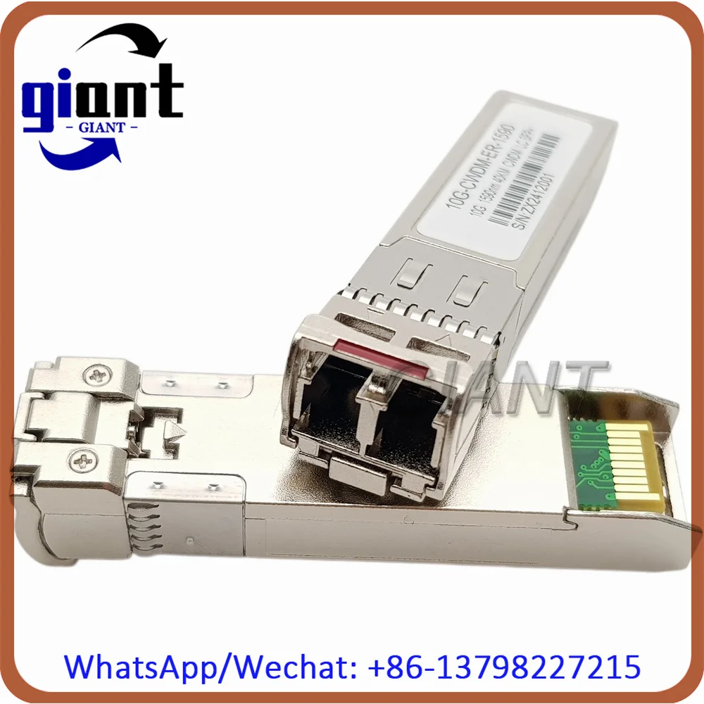 10G SFP+ CWDM 1490nm-1610nm CWDM SFP+ 40km DOM SMF Duplex LC SFP Transceiver Module Compatible with Cisco/Mikrotik Code