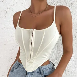 Sexy Vintage Tube Tops Women Mesh Sheer Strapless Bandage Bodycon Corset Crop Tops Sexy Club Tank Top Female y2k cami