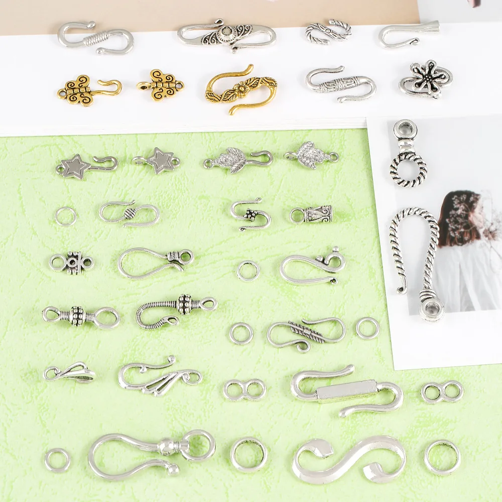 مجوهرات DIY، إكسسوارات السبائك، أبازيم القلادة، أبازيم السوار، إكسسوارات مشبك السوار، المجوهرات