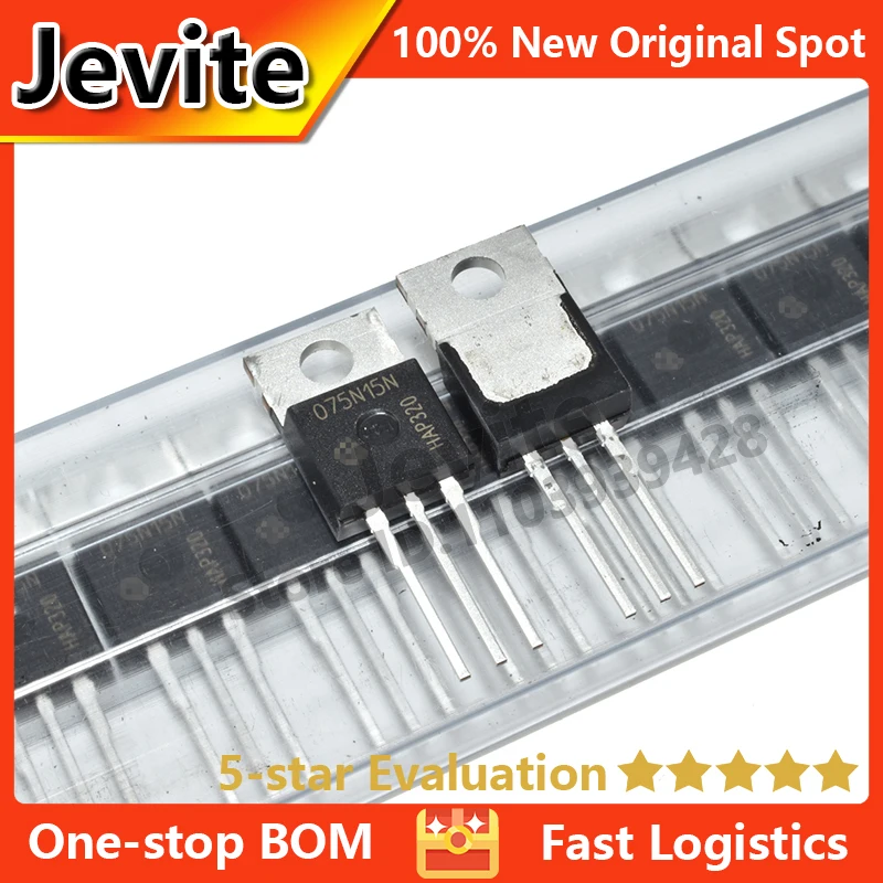 Jevite 100% New Original electronics Controller I075N15N IPP075N15N3G 150V 100A TO-220 MOSFET Transistor