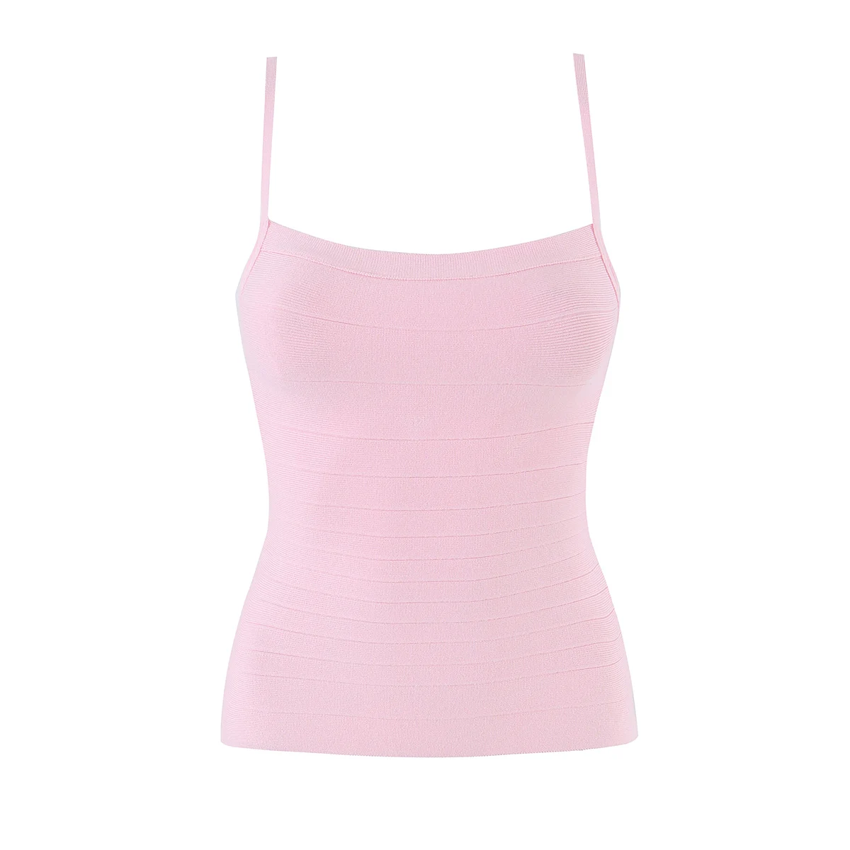 3 colors 2026 Summer Pink U Collar Rib Line Knitted Camis Women Zip up Back Tank Tops Girl Sexy Slim Skinny Crop Top Tees White