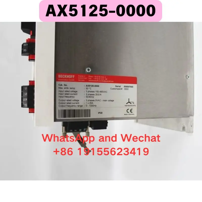 

Драйвер AX5125-0000 б/у, функциональный тест пройден.