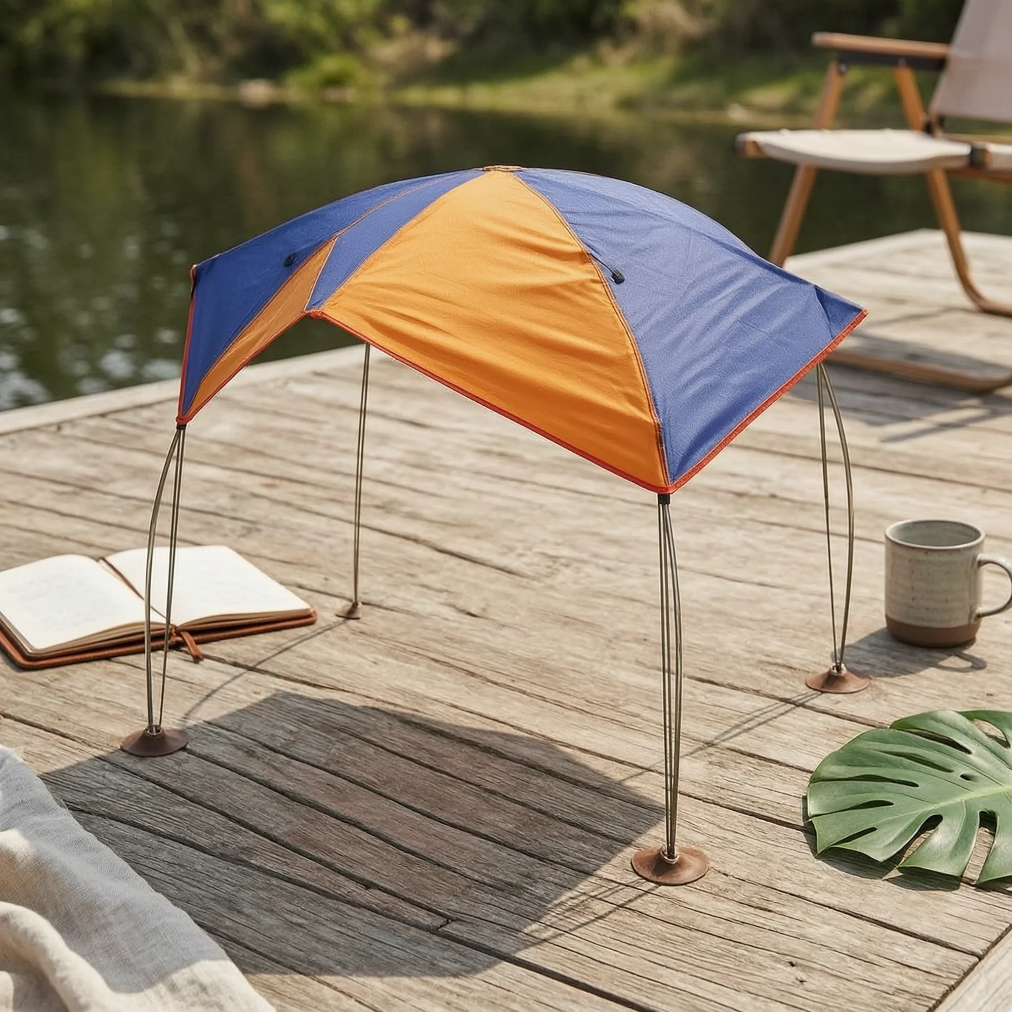 Inflatable Boat Sunshade Support Poles Foldable Boat Sunshade Lightweight Canopy Frame Sturdy Watercraft Shade for Boating