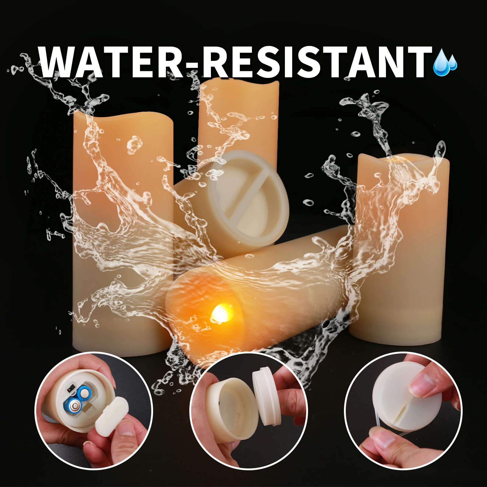 12pcs Pack  LED Flameless Candle with Remote Control Flickering Tea Light Candles Battery Operated for Home/Wedding Decoration