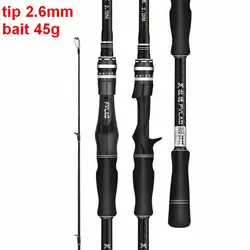 ZZ276 5000g Snakehead Tip 2.6mm Powerful Lure Spinning Fishing Rod Hi-Carbonfiber 3K Cloth Wrapped 1.98m 2.1m 2.28m 2.4m No Reel