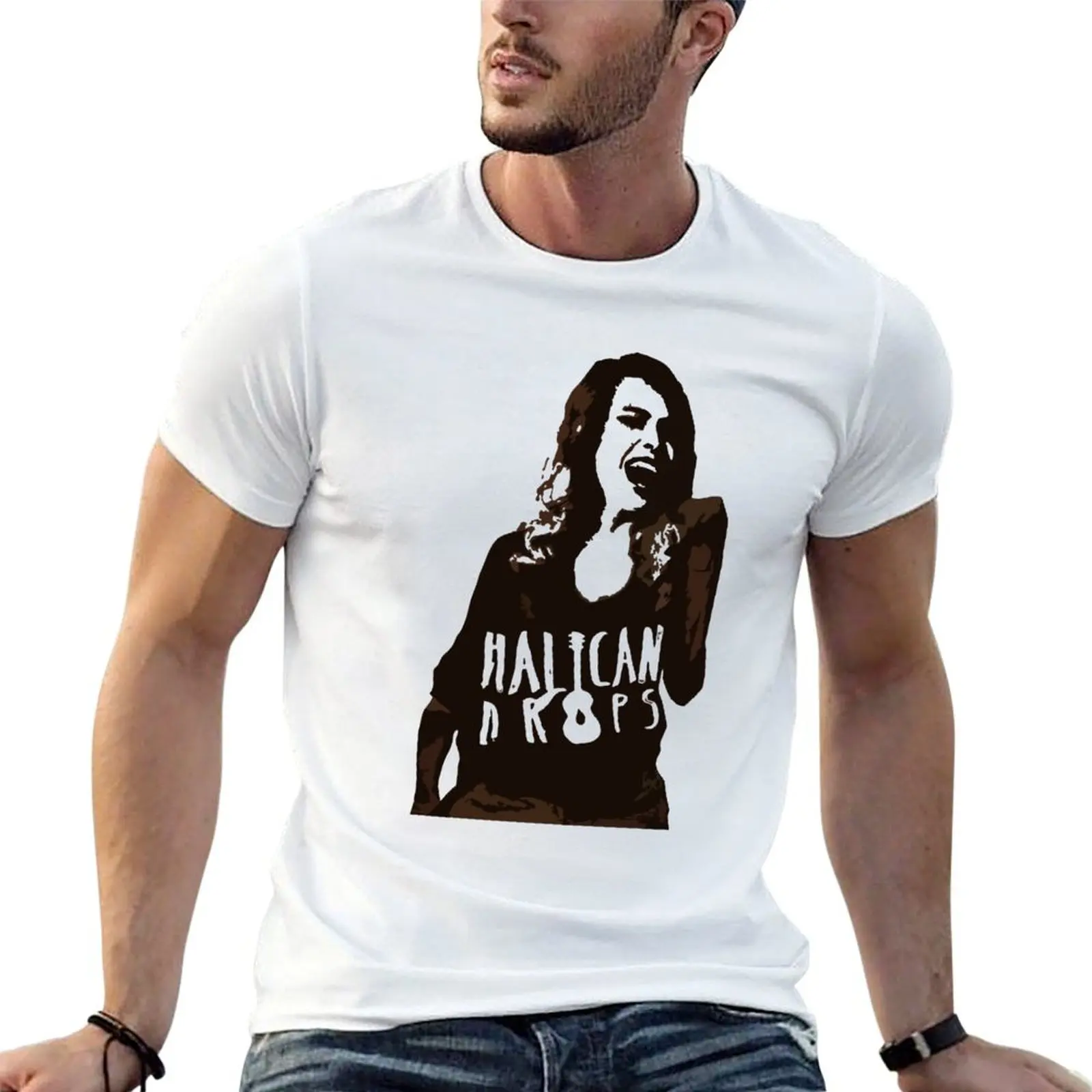 Halican Drops T-Shirt Basic Comfort Fit T-Shirt for Men