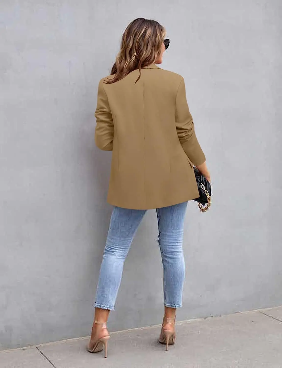 Women's Casual Suit 2023 Autumn Winter New Jacket Temperament Commuting Solid Color Slimming One Button Tops