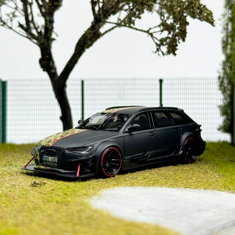 1:64 Jec Audi Rs6 Earthenware Jar Travel Dtm Limited Edition Simulation Resin Miniature Car Model Custom Children'S Toy Ornament