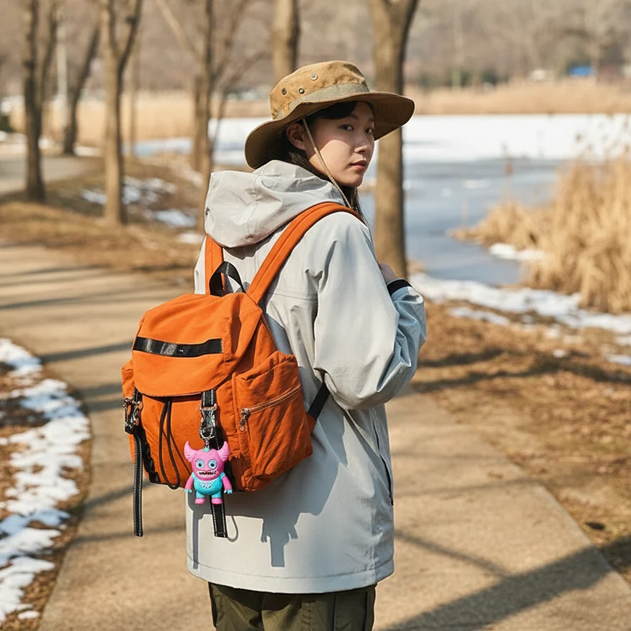 Mochila para exteriores de 8 litros, paquete de senderismo liviano para hombres y mujeres, mochila compacta para viajes (escursión de invierno)