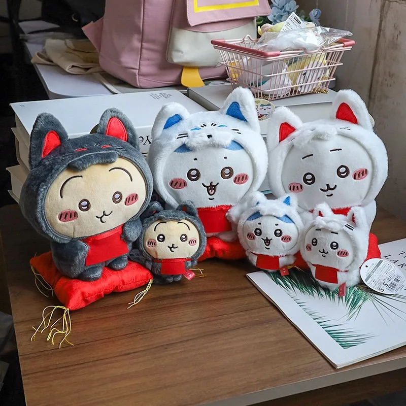 

MINISO Chiikawa Hachiware Usagi Kawaii Anime Cartoon Plush Pendant Doll Limited Fashion Trend New Gifts for Girls Sweetness
