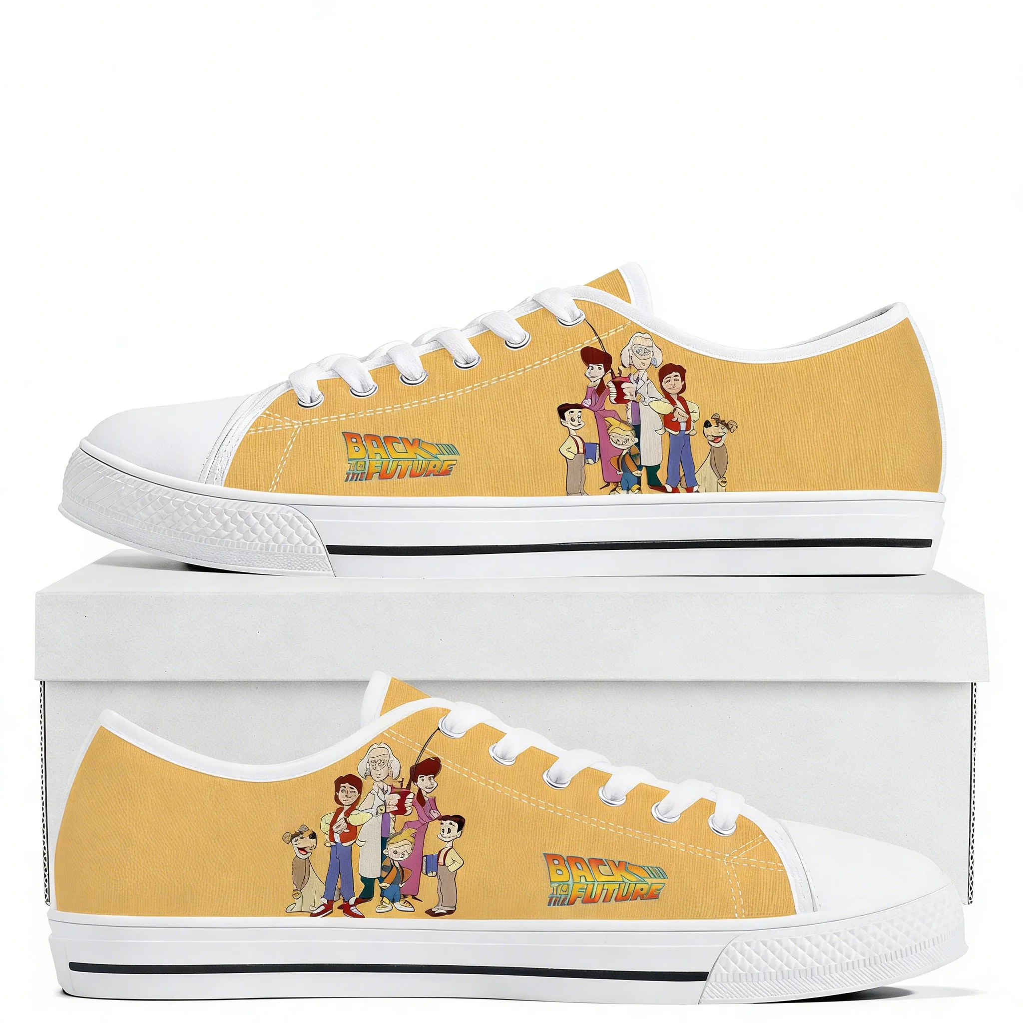 

Back to the Future Low Top High Quality Sneakers Mens Womens Teenager Canvas Sneaker Casual Shoes Fashion Patterns Custom Shoes