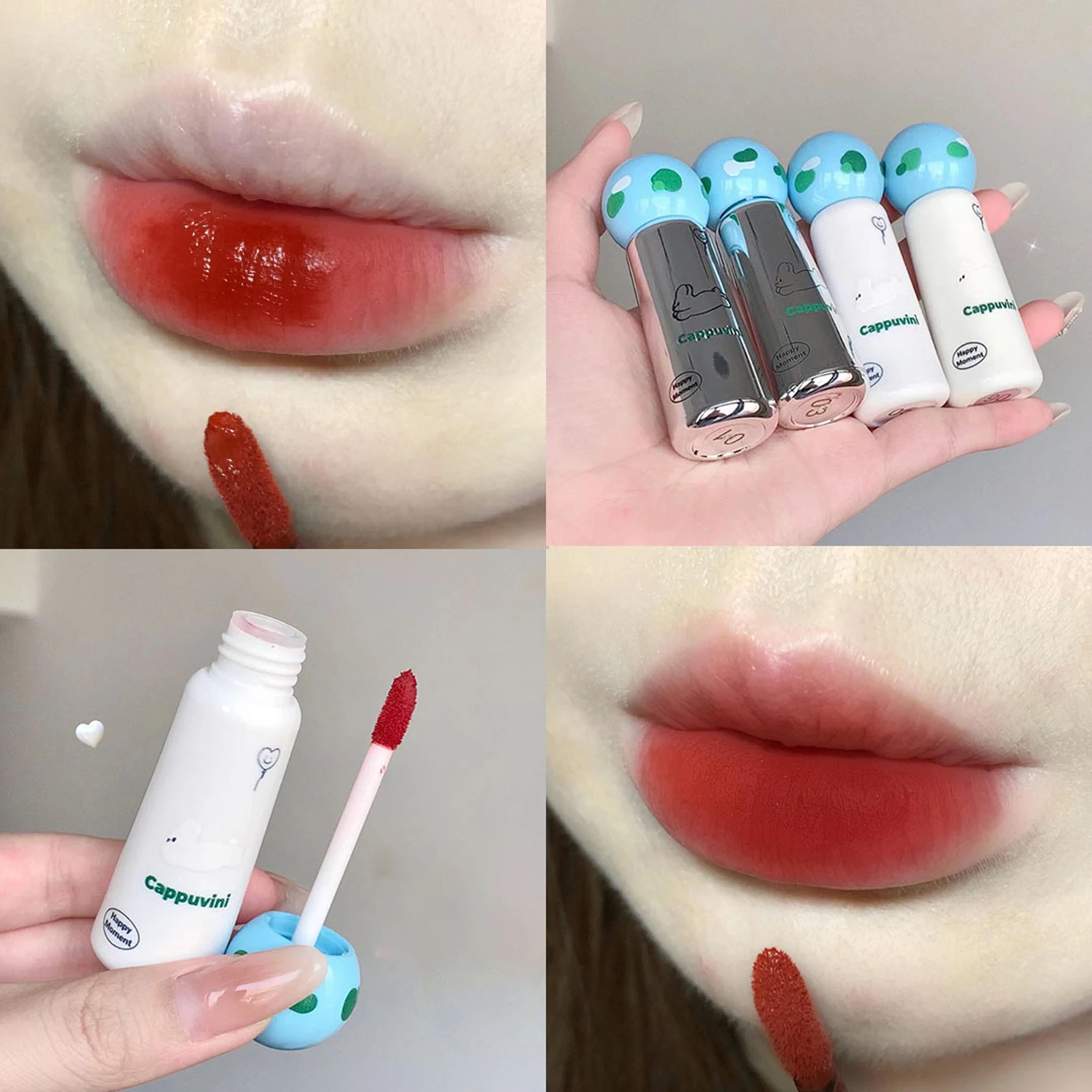 Non-Sticky Matte Velvet Lip Gloss Moisturizing Velvet Lip Tint Lip Stain for Women and Girl Party Activity