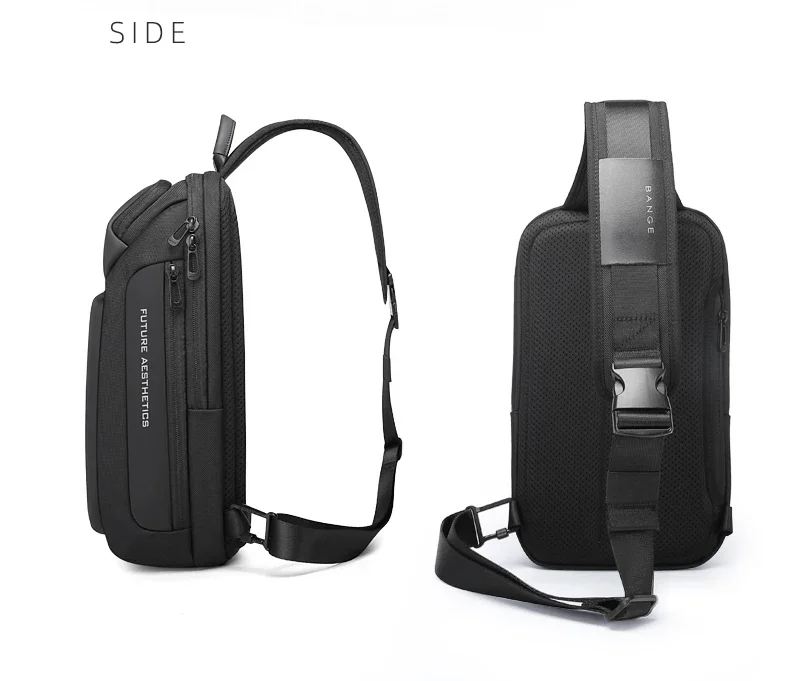 BANGE Chest Bag Six Trend Colors Chest Oxford Trendy Waterproof Fashion Items, Large Capacity Memory for Both Men and Women
