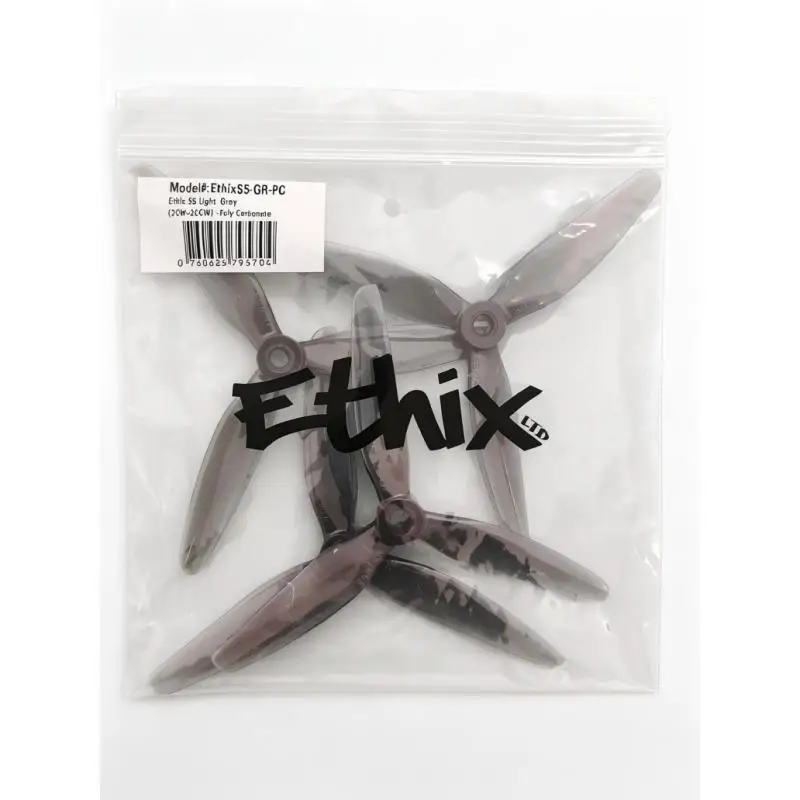 HQPROP Ethix S5 5040 5X4X3 5inch 3-blade Propeller CW CCW Props for FPV Racing Drone Quadcopter - image 1 of 6