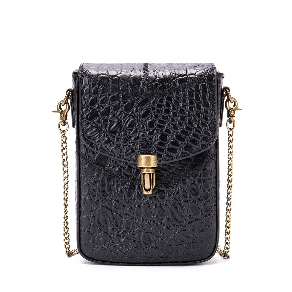 

Luxury Mini Crossbody Bags with Chain Strap Small Ladies Shoulder Bag Genuine Leather Phone Bag for Womens Phone Pouch