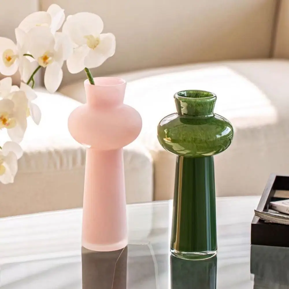 Vintage French Style Glass Vase Luxury Creative Water Nourishing Vase Orchid Flower Vase Home Decorative