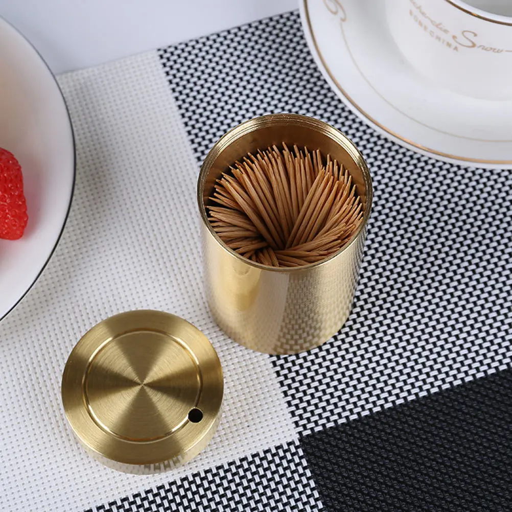

1Pcs Metal Toothpick Box Simple Stylish Holder for Kitchen Coffee Shop Restaurant Home Decoration Premium Storage Organizer