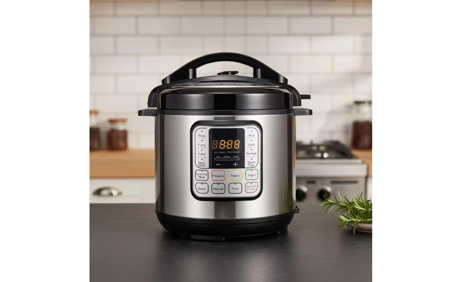Electric Pressure Cooker Stainless Steel Pressure Cooker with Removable Pot Multicooker Compact Appliance Safe for Home Cooks Electric Pressure Cooker Stainless Steel Pressure Cooker with Removable Pot Multicooker Compact Appliance Safe for Home Cooks