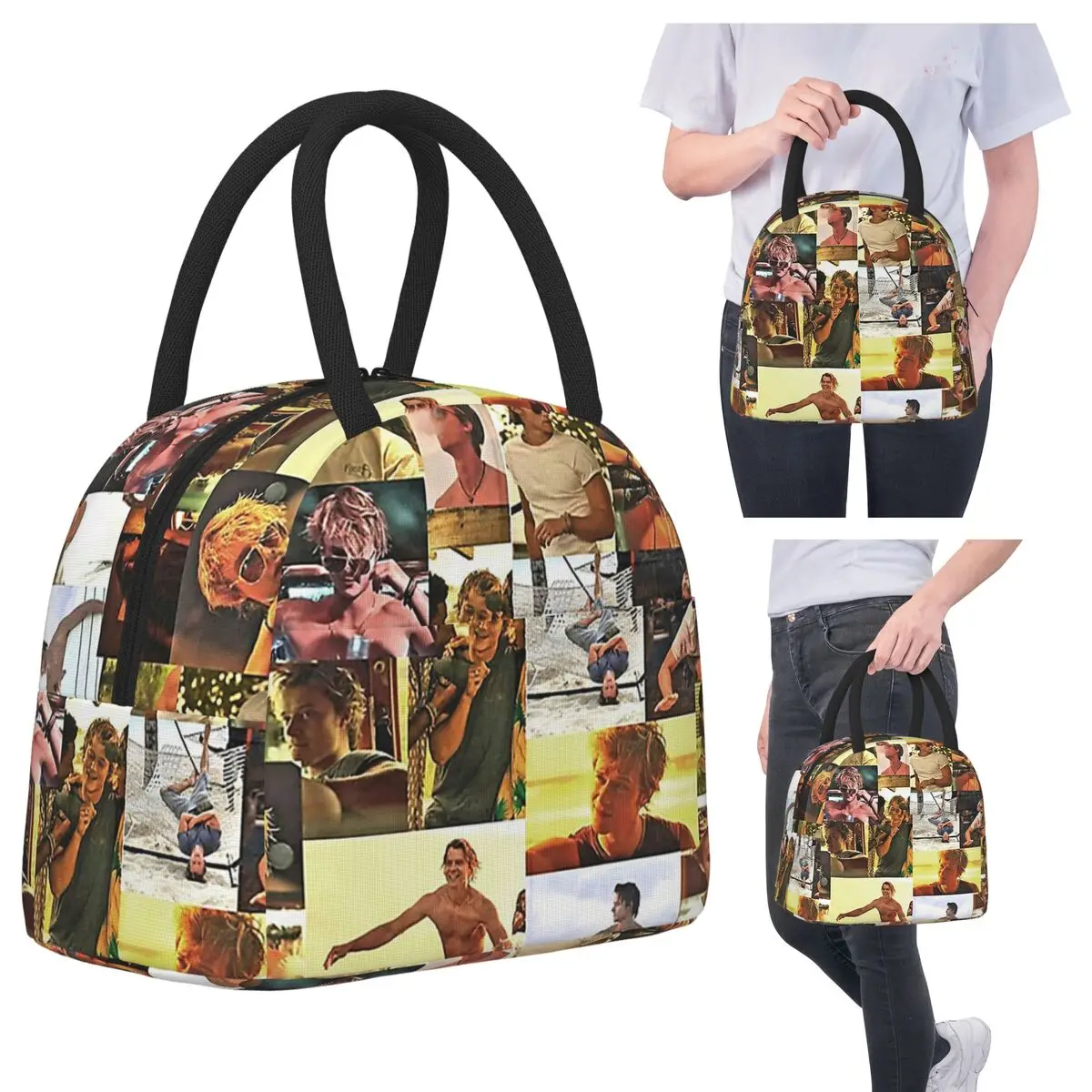 

JJ Maybank - Rudy Pankow Throw Blanket Lunch Bags Insulated Bento Box Portable Lunch Tote Resuable Picnic Bags Thermal Bag