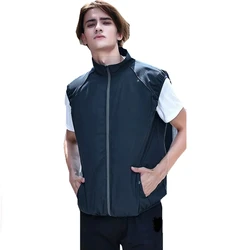 2024 Summer Mens Hoodie Coat Vest Fashion Couple Sleeveless Waistcoat Casual Hood Jacket for Men