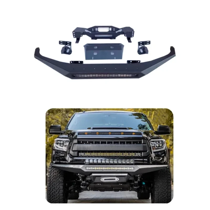 High Quality 4X4 Offroad Black Steel Front Bull Bar Bumper Exterior Accessories For Pickup Truck view 2