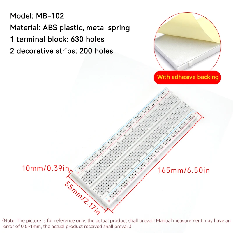 1 Stück Lötfreie Steckplatinen 400-Punkt 830-Punkt Proto Shield Verteilungs-Verbindungsblöcke