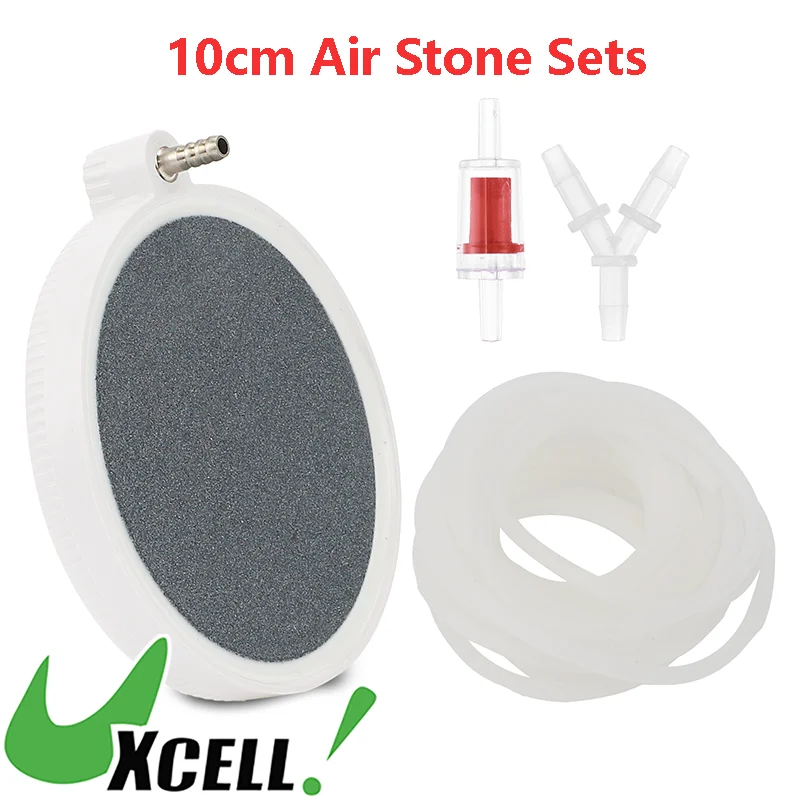

UXCELL Aquarium Fish Tank Air Stone Oxygen Aerator Bubble Pond Pumb Air Disk Stone Hydroponic Oxygen Air Pump Accessories