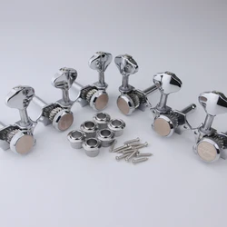 NEW Vintage Locking Tuner Pegs Gear Butterbean Guitar Tuners Chrome