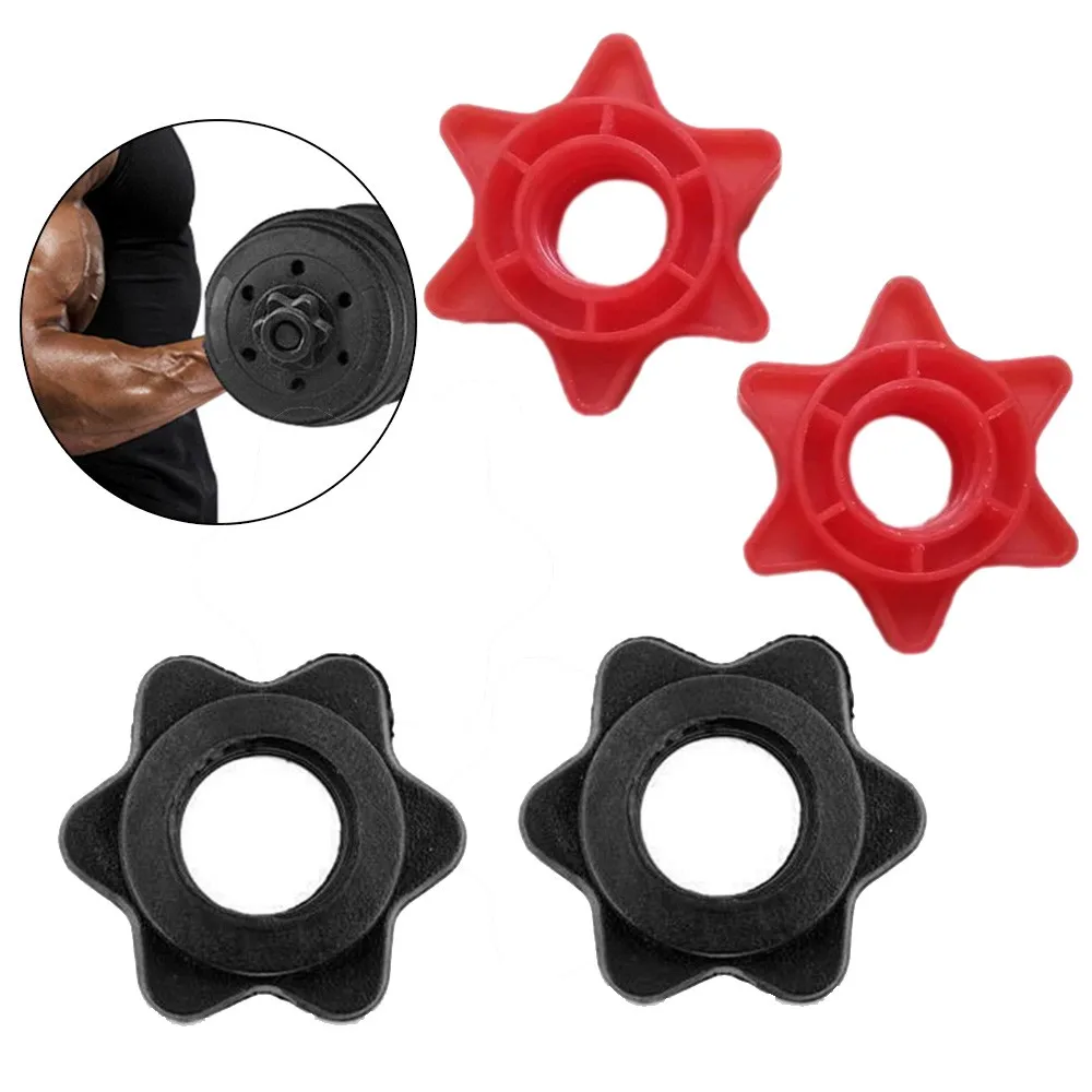 

Lightweight 2pc Weight Check Nut Barbell Bar Clips Spin Lock Screw Dumbbell Spinlock Collars for Easy Handling