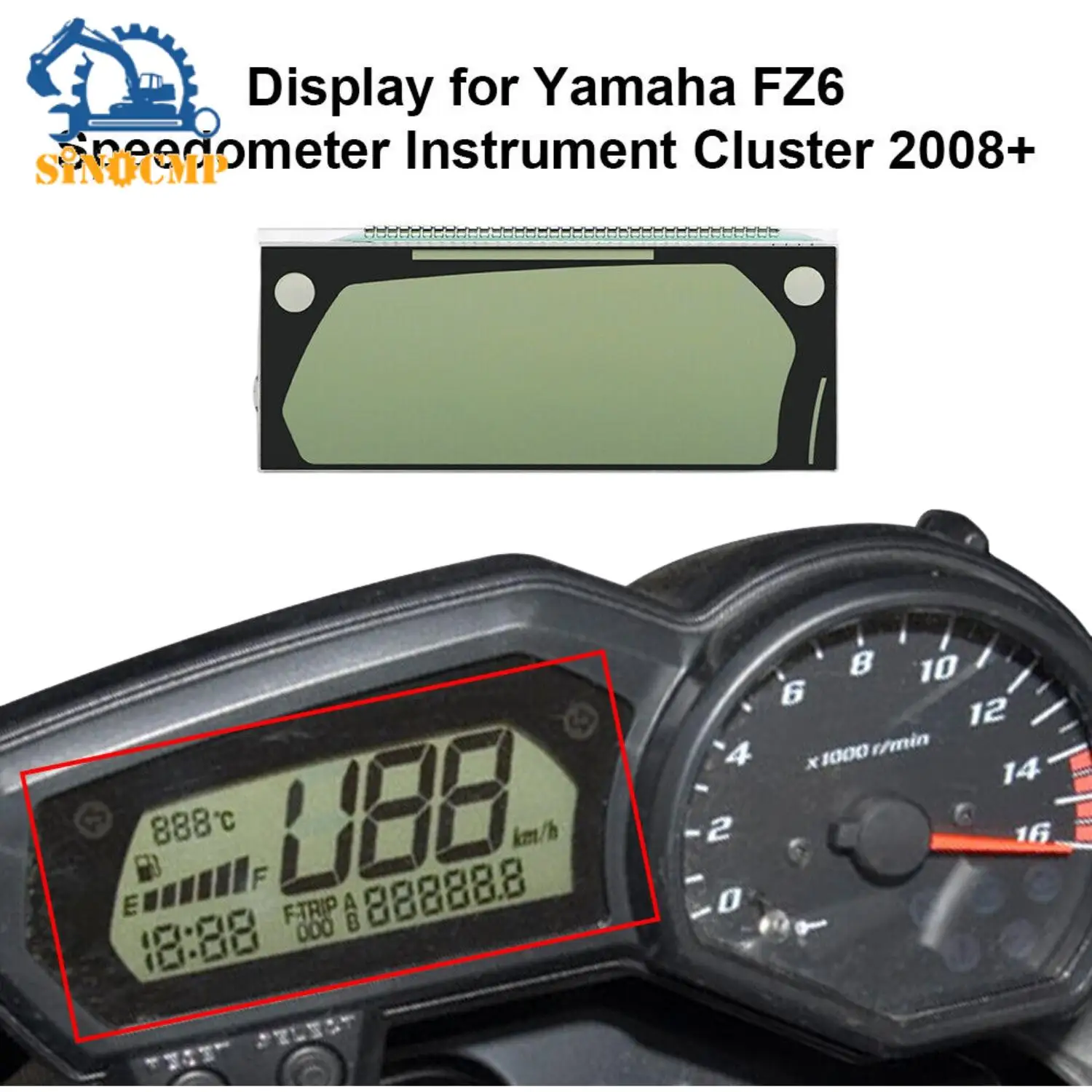 

ДЛЯ Yamaha FZ6 спидометр ЖК-дисплей приборной панели 2008-2011