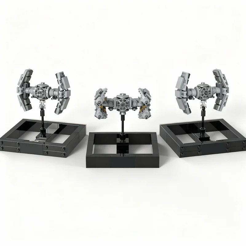 373PCS MOC Space Battle Micro Galactic Empire Starfighters Part Iv Experimental Fighters Model DIY Assembly Building Blocks Gift