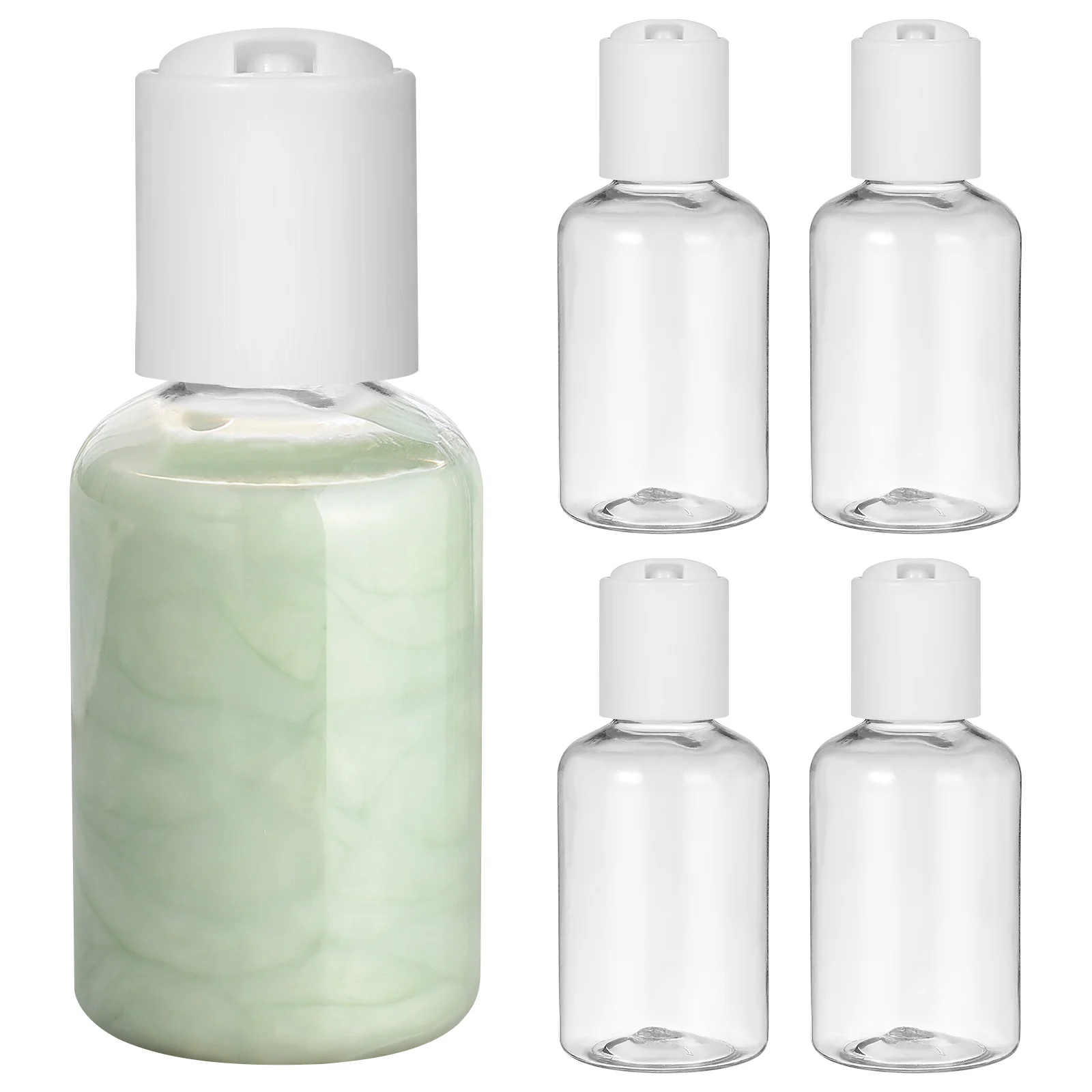 

20 PCS Qianqiu Cap Bottle Travel Bottles for Toiletries Lotion Refillable Makeup Dispensers Head Pp Emulsion