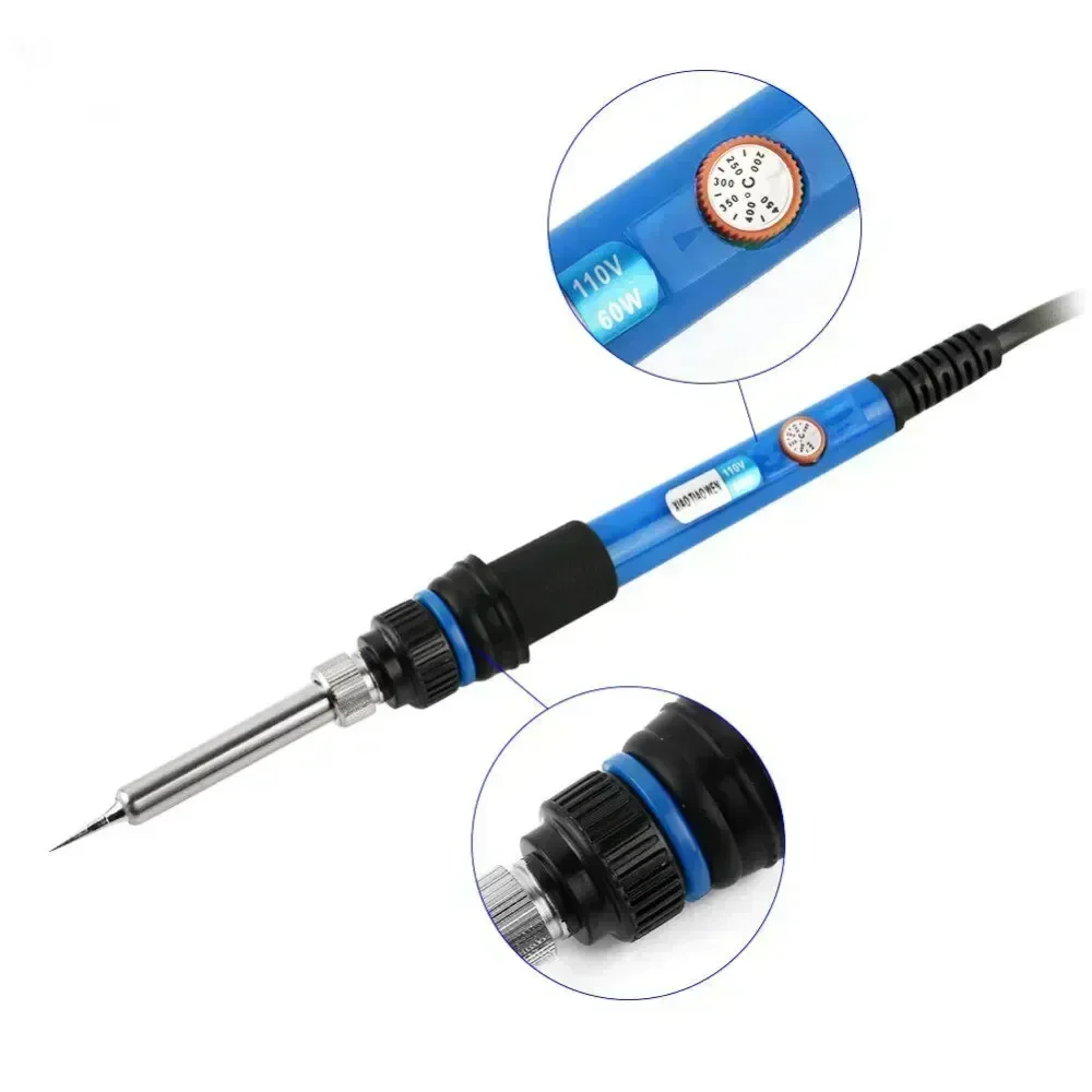 Adjustable Temperature Soldering Iron Electric UR Plug Solder 60W 80W Welding Electric Tin Welder Rework Station Repair Tools