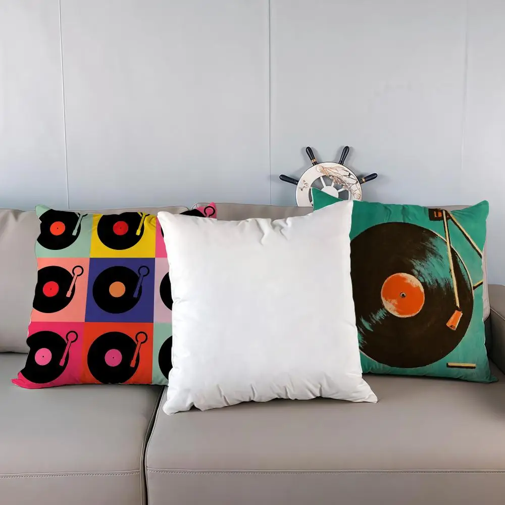 

Vinyl Record Pop Art Pillow Case Multi sized car seat cushions, luxurious home office, sofa decorative pillowcases