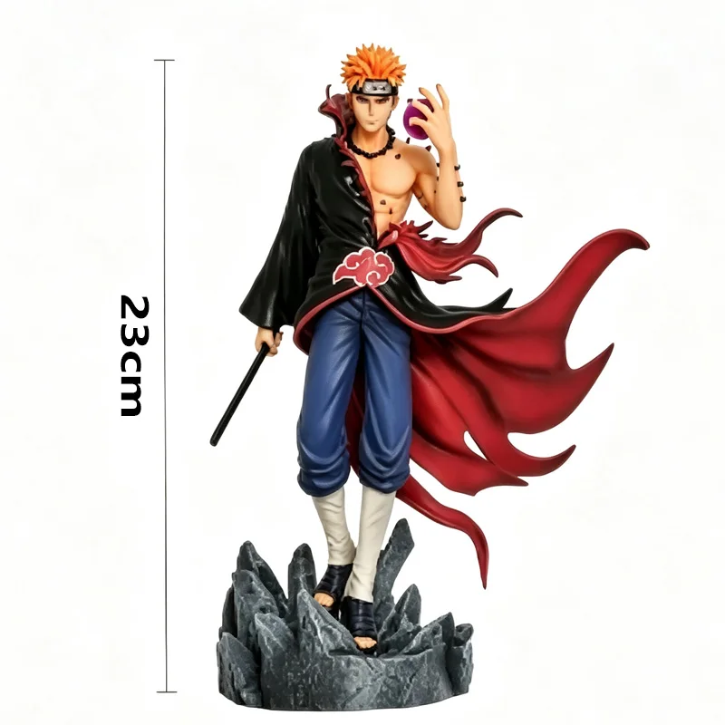 Naruto Pain Puppenfigur, Anime-Charakterfigur, PVC-Statuenmodell, trendiges Spielzeug-Ornament, Anime-Zubehör-Sammlerstück-Geschenk – Detail 4