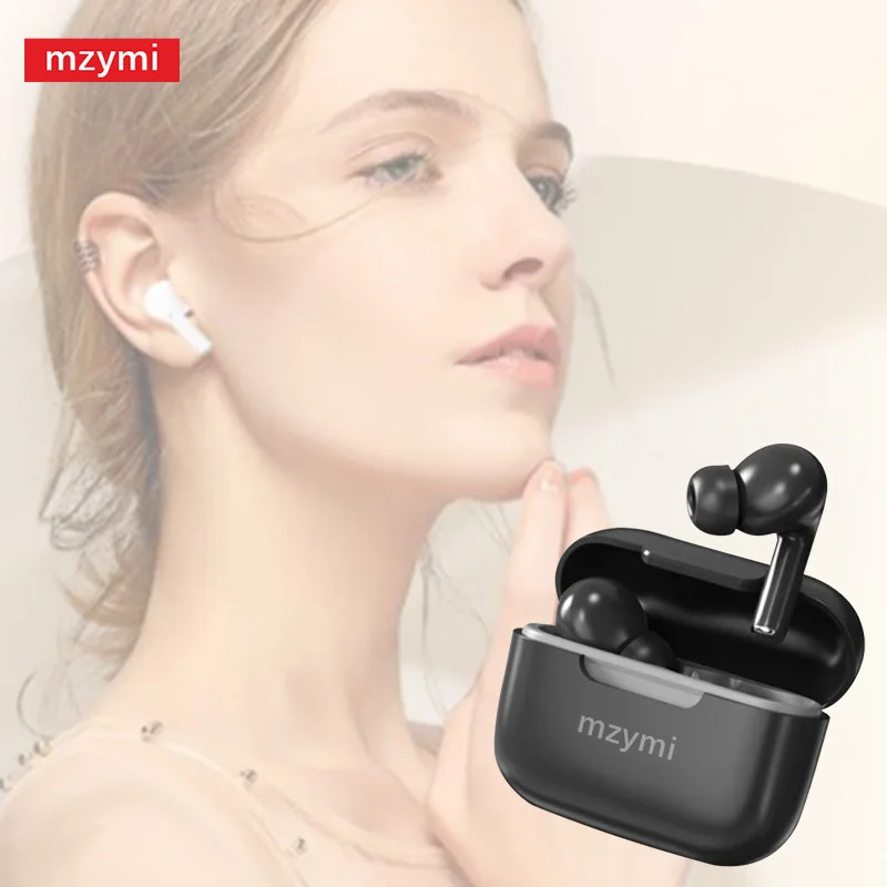 Mzymi E17 auriculares inalámbricos en la oreja Bluetooth5.3 estéreo de alta fidelidad auriculares deportivos con cancelación de ruido auriculares impermeables con micrófono