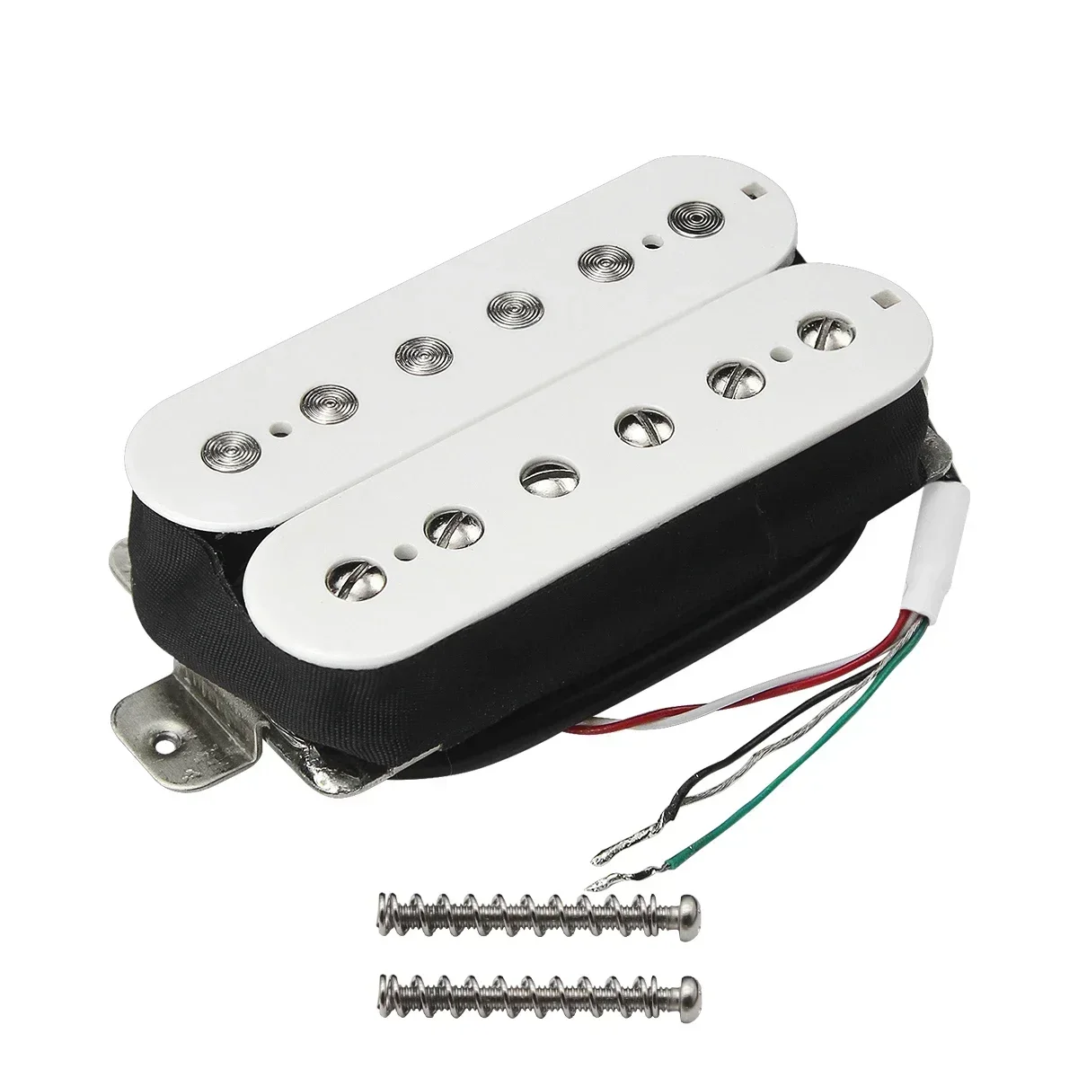 

Q-X Music Store-Set of Alnico 5 Humbucker Guitar Pickup White NB Set for FD Electric Guitar Accessories