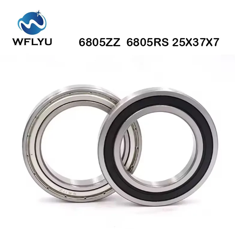 

Подшипник 10 шт. 6805 ZZ 6805-2RS шарикоподшипник 25x37x7 мм ABEC-5 6805ZZ 2Z RS тонкие миниатюрные радиальные шарикоподшипники