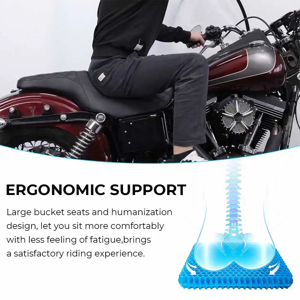 Motorcycle Two-Up Driver Passenger Seat Dual Saddle For Harley Dyna Street Bob Fat Bob Low Rider Super Glide Switchback 06-2017 view 4