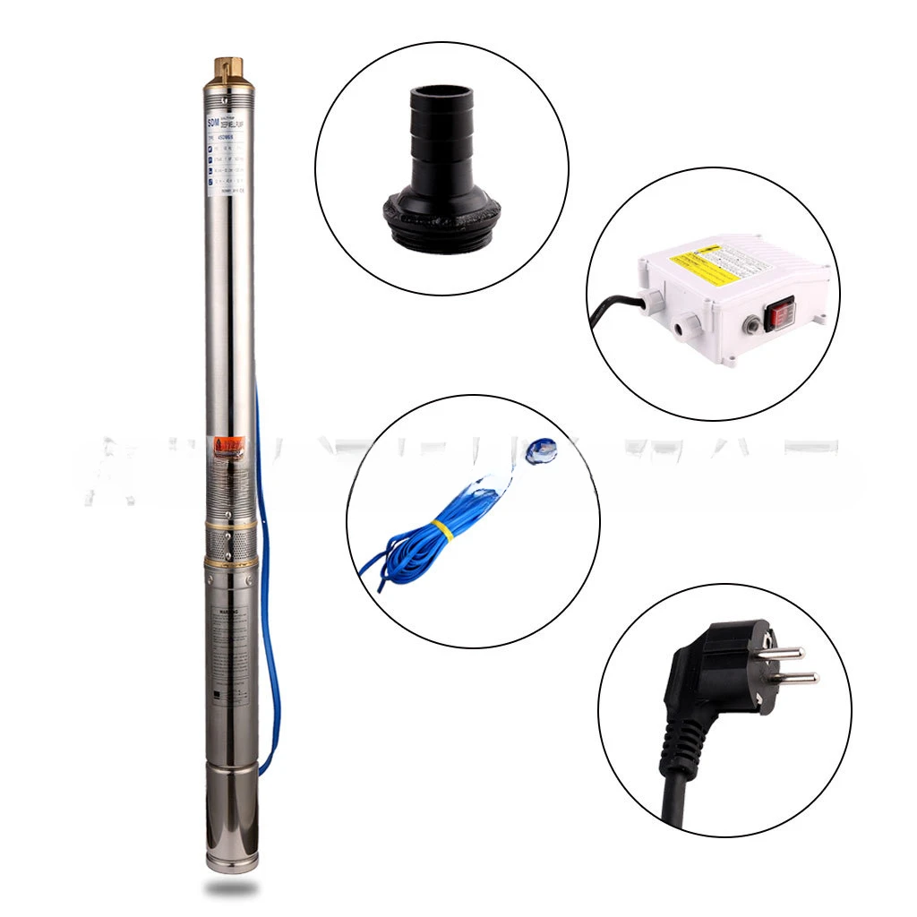 

SST Deep Well Pump 3inch High Lift 220V Electric Submersible Pump 1.0HP