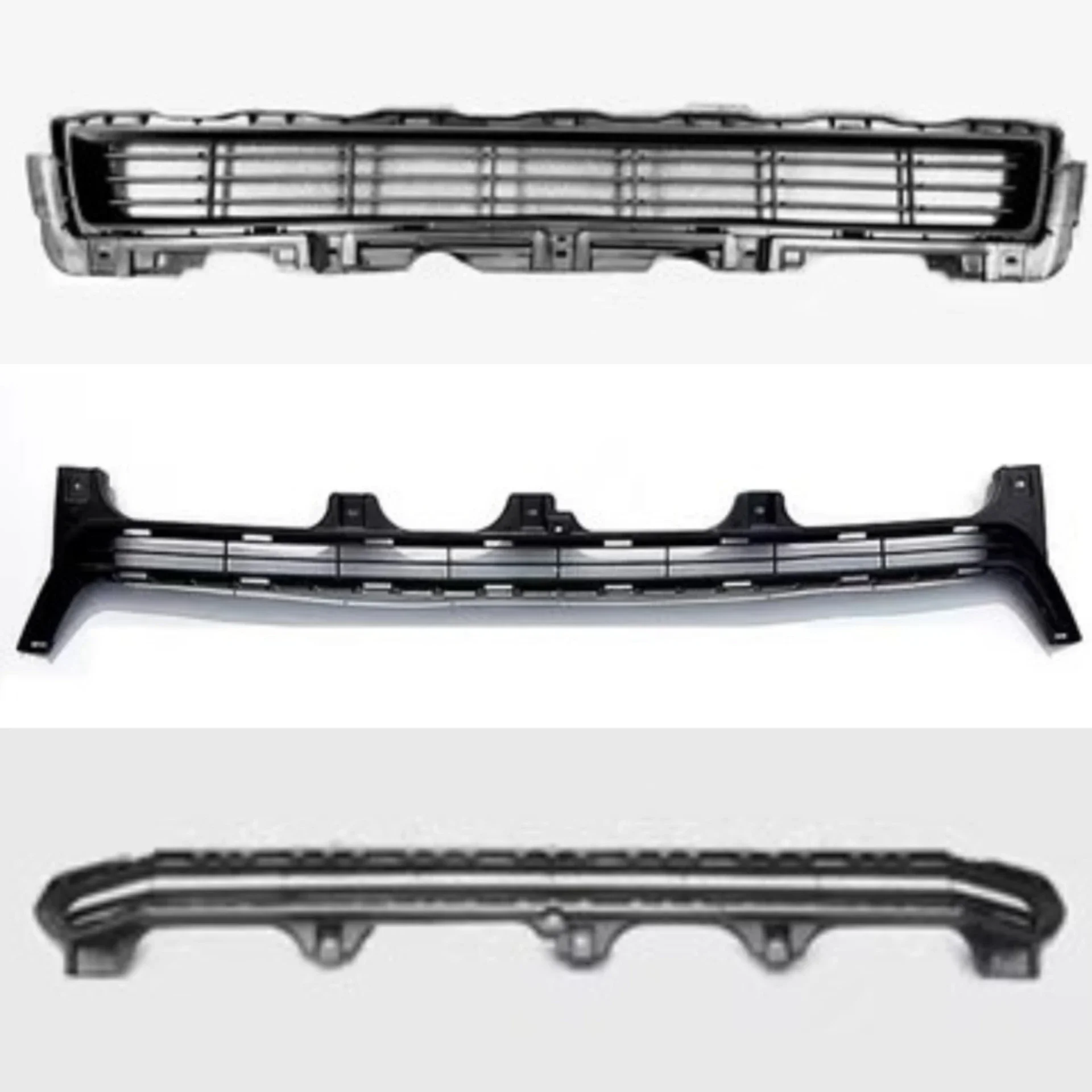 

Front Bumper Botton Grille for Toyota Prado FJ150 2700 4000 2010-2023 Grid Radiator Body Kit Car Accessories