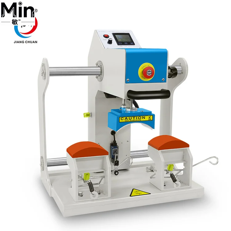 8x14CM Semi Automatic Cap Printing Pneumatic Heat Press Machine For Hat T Shirt Textile Printing Studio