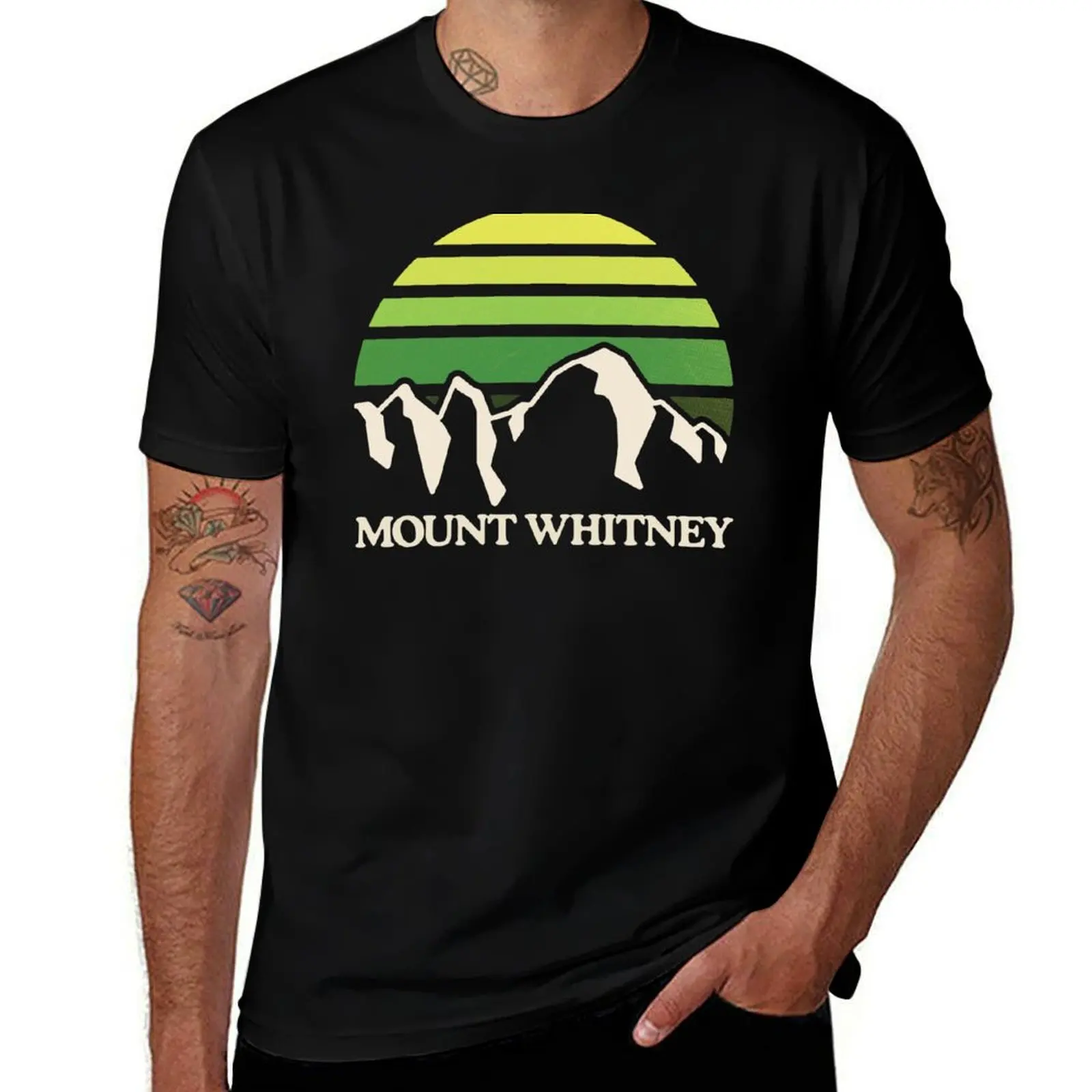Mount Whitney Mountain Sun T-Shirt t shirt custom print T-Shirt