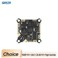 GEPRC TAKER F411-12A-E AIO - F411 Flight Controller & 4in1 12A ESC, BMI270, ELRS 2.4G 3.0 RX, 1-2S 25.5X25.5mm for DarkStar20 Ci