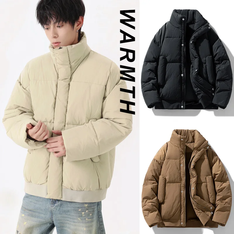 

2025 хлопковое пальто, мужское зимнее ветрозащитное бархатное утепленное парное хлопковое пальто 40D, утолщенное высокое качество