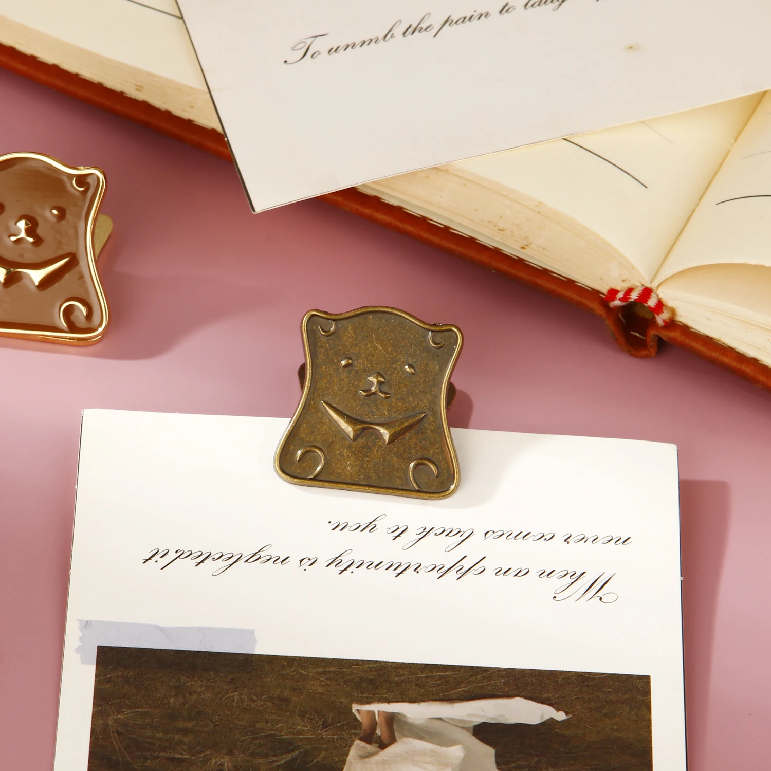 مشابك ربط دب كرتوني معدني ، مشبك ربط فاتورة ، ملاحظات مطوية ، ملف أحرف ، مشبك ورقي ، ربط ، مشبك تأمين ، أدوات مكتبية #4