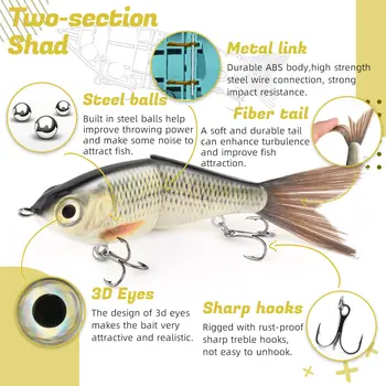 Cebo de pesca deslizante de 12 cm y 17,5 g, cuerpo liso y texturizado, cola de fibra realista y vívida, color personalizado, señuelos de pesca tipo crankbait. 10 best sales Señuelos deslizantes - №6