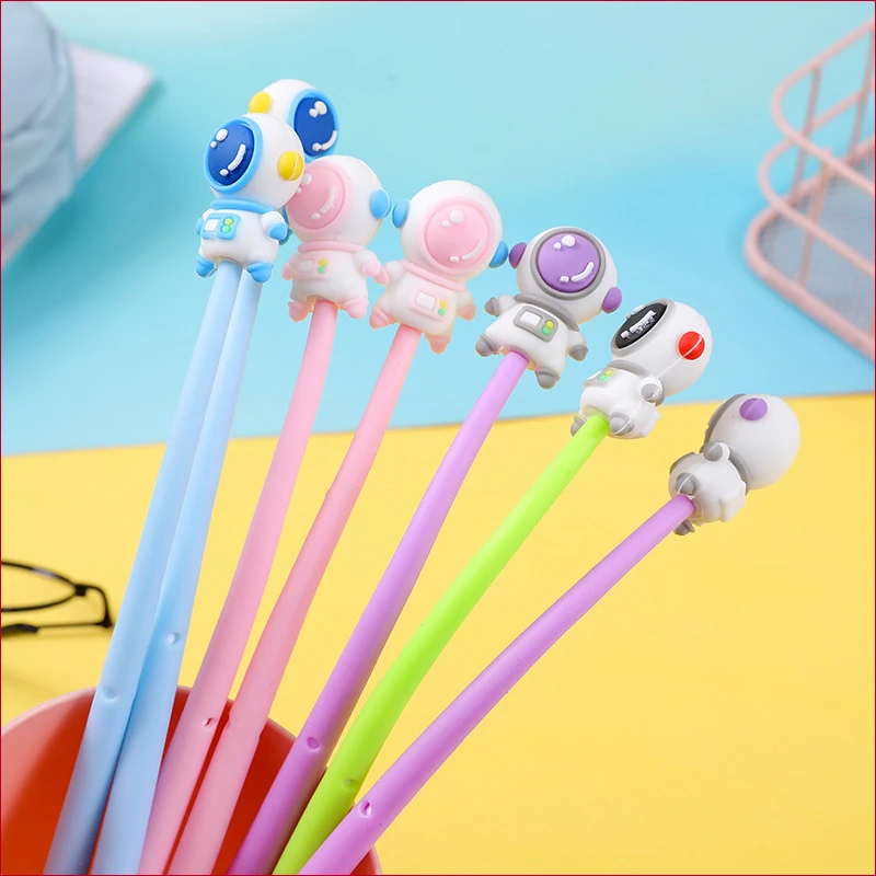 48 Pcs Astronaut Rocker Gel Pens Set Decompression Swing Neutral Water Pen Student Prize Gift Stationery Office Supplies