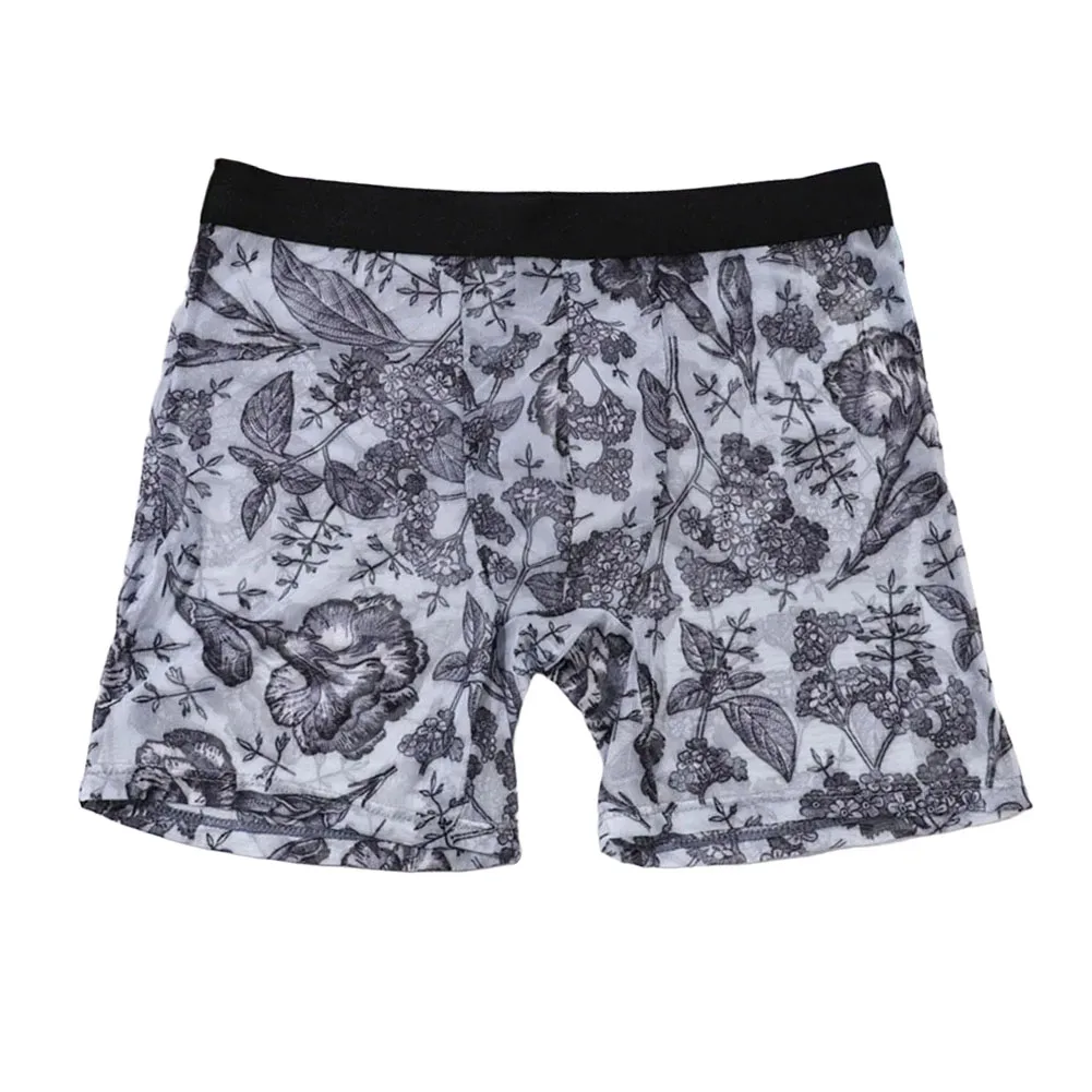 

Underwear For Men Long Trunks Shorts Men Boxer Briefs Breathable Sheer Trunk Shorts Men Classic Theme Lightweight Boxer